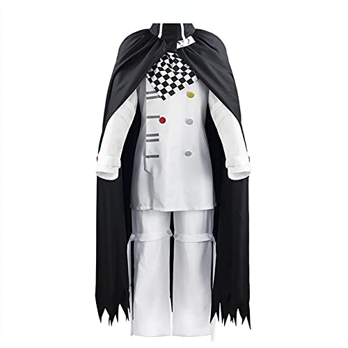 Xinchangda Ouma Kokichi Cosplay-Kostüm, Anime-Charakter, Cosplay, weißes Oberteil und Hose mit schwarzem Umhang, Outfit, Halloween, Karneval, Uniform, Anzug für Herren und Jungen, Ouma Kokichi, M Xinchangda Ouma Kokichi Cosplay-Kostüm, Anime-Charakter, Cosplay, weißes Oberteil und Hose mit schwarzem Umhang, Outfit, Halloween, Karneval, Uniform, Anzug für Herren und Jungen, Ouma Kokichi, M von Xinchangda