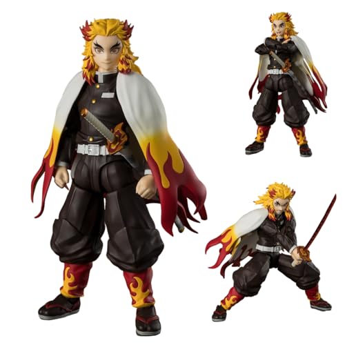 Rengoku Kyoujurou Figur Anime Agatsuma Zen'itsu Figuren Modell Akaza Super Action Statue Movable Change Accessories Figure Sculpture 15CM PVC Desktop Decoration Sammlerstücke Geschenk Rengoku Kyoujurou Figur Anime Agatsuma Zen'itsu Figuren Modell Akaza Super Action Statue Movable Change Accessories Figure Sculpture 15CM PVC Desktop Decoration Sammlerstücke Geschenk von Xinchangda