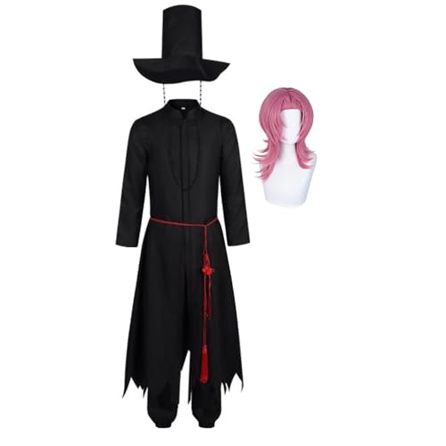Saja Cosplay Kostüm Saja Romance/Jinu/Mystery/Abby Cosplay Outfit Lange Schwarze Uniform Hose Full Set mit Zylinder, Anime Cosplays Band Idol Star Kostüm Halloween Weihnachten Karneval Outfit Saja Cosplay Kostüm Saja Romance/Jinu/Mystery/Abby Cosplay Outfit Lange Schwarze Uniform Hose Full Set mit Zylinder, Anime Cosplays Band Idol Star Kostüm Halloween Weihnachten Karneval Outfit von Xinchangda