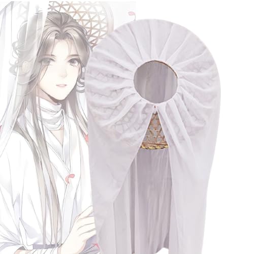 Tian Guan Ci Fu Xie Lian Cosplay Requisiten Bambus Hut Xie Lian konischer Hut mit Garn Traditionelle chinesische gewebte Mütze Cosplay Zubehör von Xinchangda