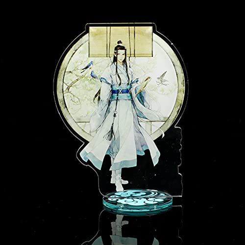 Xinchangda 15 cm Mo Dao Zu Shi Anime Charakter Acryl Ständer Wei Wu Xian/Lan Wang Ji Acryl Desktop Ständer mit doppelseitigem Design Schreibtisch Display Ständer von Xinchangda