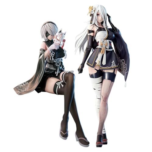 Xinchangda 2 x Anime-Figuren 2B/A2, Anime-Figur, 2Bautomata/A2automata, PVC-Skulptur, Modell-Serie, Desktop-Dekoration, Sammlerstücke Xinchangda 2 x Anime-Figuren 2B/A2, Anime-Figur, 2Bautomata/A2automata, PVC-Skulptur, Modell-Serie, Desktop-Dekoration, Sammlerstücke von Xinchangda