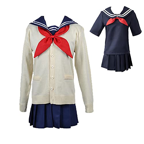 Xinchangda Anime My Hero Academia Cosplay Kostüm Himiko Toga High JK Schuluniform für Frauen Mädchen Hemd Rock Langarm Outfit Halloween Kostüm Xinchangda Anime My Hero Academia Cosplay Kostüm Himiko Toga High JK Schuluniform für Frauen Mädchen Hemd Rock Langarm Outfit Halloween Kostüm von Xinchangda