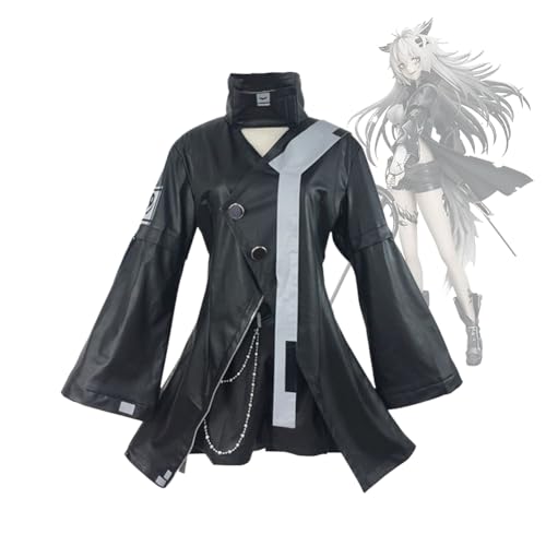 Xinchangda Arknights Anime Cosplay Kostüm Set Lappland Cosplay Halloween Kostüm Frau Karneval Party Outfits Anime Kleidung für Erwachsene Anime Geschenke von Xinchangda