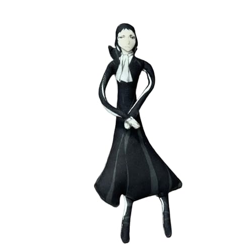 Xinchangda BSD Dazai Osamu Stofffigur Nakajima Atsushi Kissen Nakahara Chuuya Kissen, Anime weiche Figur, drehbar mit Eisendraht, Skelett, Sofa, Bett, Auto, Dekoration, Ornament, Sammlerstücke von Xinchangda