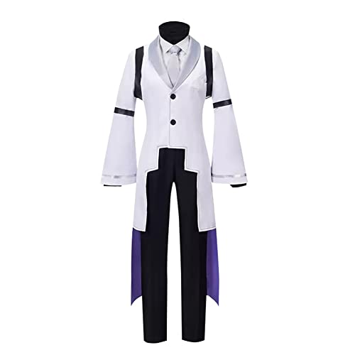 Xinchangda BSD Sigma Cosplay Kostüm Dazai Osamu Cosplay Outfits, weißer Smoking, Uniform-Anzug, schwarze Hose, komplettes Set, Anime-Cosplay-Outfit, Halloween, Weihnachten, Karneval, Party Xinchangda BSD Sigma Cosplay Kostüm Dazai Osamu Cosplay Outfits, weißer Smoking, Uniform-Anzug, schwarze Hose, komplettes Set, Anime-Cosplay-Outfit, Halloween, Weihnachten, Karneval, Party von Xinchangda