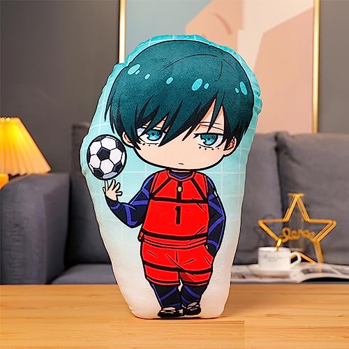 Xinchangda Blue Lock Plüschkissen, Anime Rin Itoshi, weich, niedlich, bedruckt, Plüschkissen, Figur, gefüllt, Geburtstagsgeschenk für Mädchen und Jungen Xinchangda Blue Lock Plüschkissen, Anime Rin Itoshi, weich, niedlich, bedruckt, Plüschkissen, Figur, gefüllt, Geburtstagsgeschenk für Mädchen und Jungen von Xinchangda