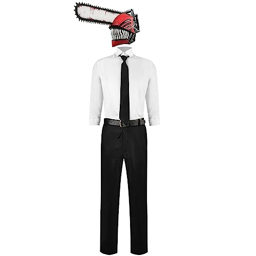 Xinchangda Chainsaw Man Anime Cosplay Kostüm für Halloween Weihnachten Karneval Party Uniformen Full Set, Kettensägenmann Denji Cosplay Outfit Xinchangda Chainsaw Man Anime Cosplay Kostüm für Halloween Weihnachten Karneval Party Uniformen Full Set, Kettensägenmann Denji Cosplay Outfit von Xinchangda