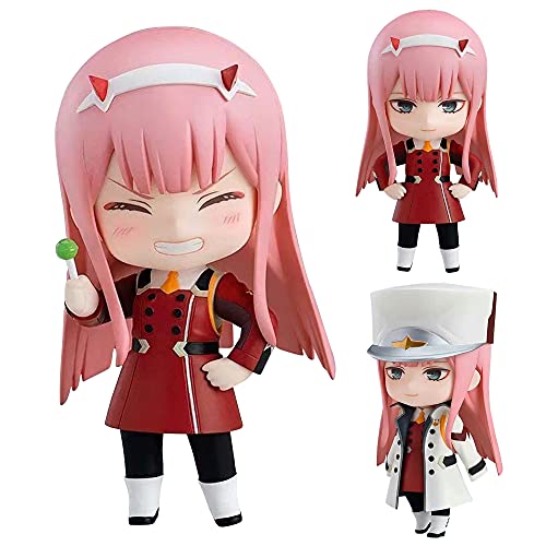 Xinchangda Darling in The Franxx Zero Two Figur Anime Charakter PVC Actionfigur Modell Statue Exquisite Desktop Ornamente (Mehrfarbig, 10 cm) von Xinchangda