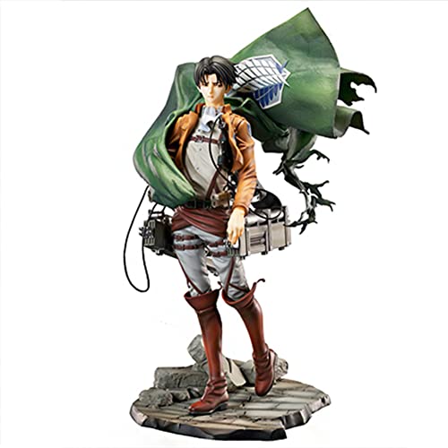 Xinchangda Eren Yeager Figuren, Levi Ackerman Anime Modell Action Figur Statue, Stehende Haltung PVC Actionfigur Sammelmodell Spielzeug Kind Geschenk 26 cm von Xinchangda