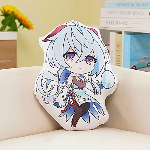 Xinchangda Furina Kissen Figur Spiel Cartoon Klee/Xiao/ZhongLi/Aether gefülltes Kissen Heimdekoration Anime-Figuren für Spielefans 45 cm von Xinchangda