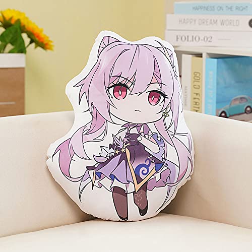 Xinchangda Furina Kissen Figur Spiel Cartoon Klee/Xiao/ZhongLi/Aether gefülltes Kissen Heimdekoration Anime-Figuren für Spielefans 45 cm von Xinchangda