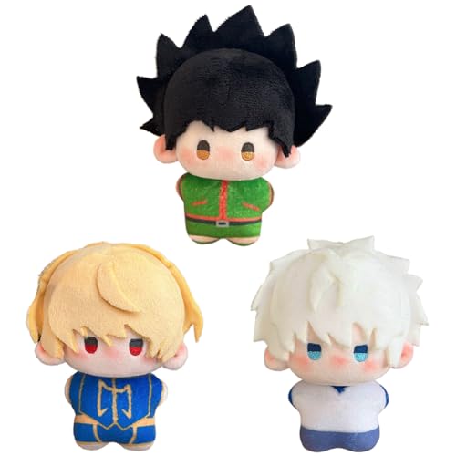 Xinchangda Gon Freecss/Killua Zoldyck Figuren Kissen Anhänger Anime Kurapika weich gefülltes Kissen Kissen Anime Figuren 10 cm von Xinchangda