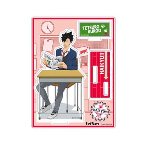 Xinchangda Haikyuu Anime Acryl Ständer Figuren 15cm Kuroo Tetsurou Kozume Kenma Actionfigur Acryl Display Stand Desktop Doppelseitiges Acryl Stehend von Xinchangda