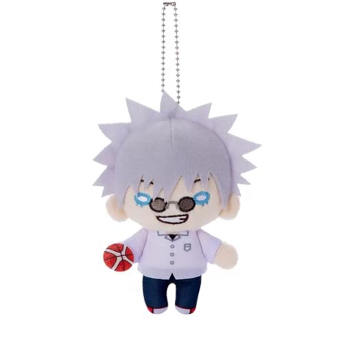 Xinchangda JJK Gojo Satoru Weiche Figur Geto Suguru Plüsch Schlüsselanhänger 12cm/23cm JJK Anime Stofffiguren Kissen Niedlicher Cartoon-Anhänger Heimdekoration von Xinchangda