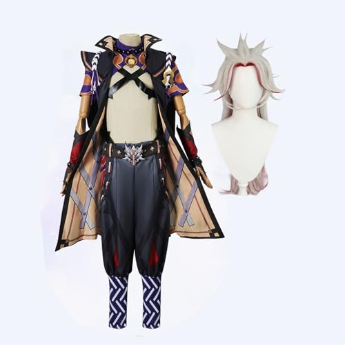 Xinchangda Kaeya/Wanderer/Arataki Itto/Eula/Faruzan Cosplay Kostüm, Anime Role-Playing Uniform Set Halloween Party Dress Up Suit, Game Cosplay Kostüm für Mann Frau von Xinchangda