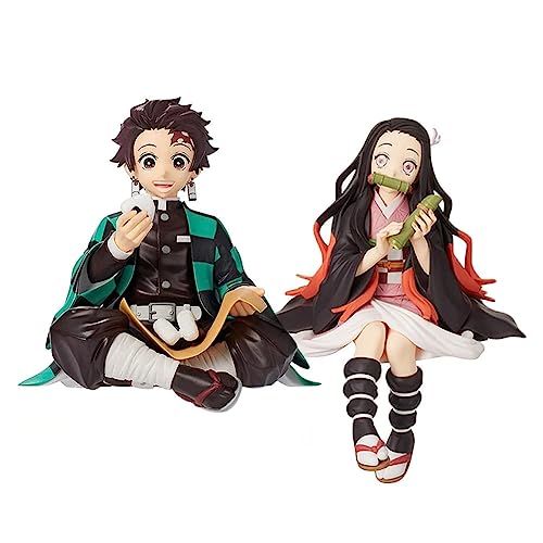 Xinchangda Kamado Nezuko/Kamado Tanjiro Figur, Nezuko und Tanjiro Action Figuren Anime PVC Statue Model Collection Figurine Ornaments Home Decoration Toys Gifts von Xinchangda