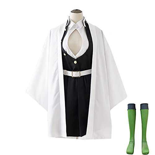 Xinchangda Kanroji Mitsuri Cosplay Kostüm Halloween Weihnachten Party Uniformen Komplettes Set Kanroji Mitsuri Anime Cosplay Outfit Kostüm von Xinchangda