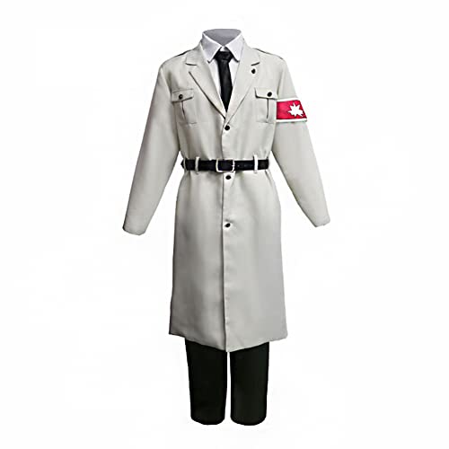 Xinchangda Levi Cosplay Kostüm Eren Jaeger Cosplay Outfits Anime Survey Corps Uniform Scouting Legion Freedom Wings Kostüm Lange Jacke Hose Komplettes Set für Halloween von Xinchangda