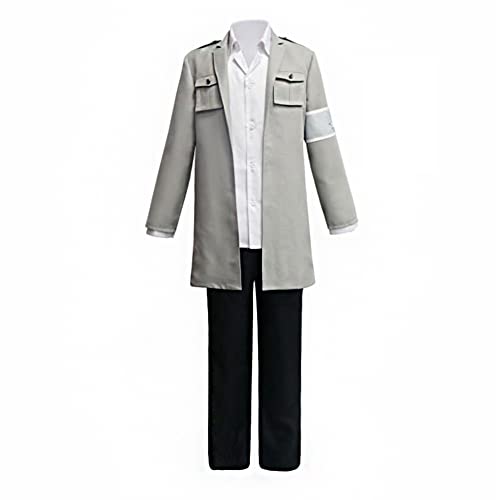 Xinchangda Levi Cosplay Kostüm Eren Jaeger Cosplay Outfits Anime Survey Corps Uniform Scouting Legion Freedom Wings Kostüm Lange Jacke Hose Komplettes Set für Halloween Xinchangda Levi Cosplay Kostüm Eren Jaeger Cosplay Outfits Anime Survey Corps Uniform Scouting Legion Freedom Wings Kostüm Lange Jacke Hose Komplettes Set für Halloween von Xinchangda