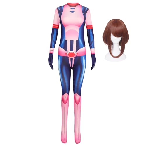 Xinchangda MHA Cosplay Kostüm Uraraka Ochako Cosplay Outfits Asui Tsuyu Jumpsuit Bodysuit Kampfuniform Outfits für Anime Rollenspiel Halloween Kostüm Xinchangda MHA Cosplay Kostüm Uraraka Ochako Cosplay Outfits Asui Tsuyu Jumpsuit Bodysuit Kampfuniform Outfits für Anime Rollenspiel Halloween Kostüm von Xinchangda