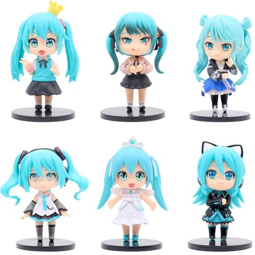 Xinchangda Miku-Figuren, 6-teiliges Set, Anime-Miku-Figuren, Statuen, PVC-Material, Anime-Actionfigur, Ornamente, Geschenke für Fans, 10 cm Xinchangda Miku-Figuren, 6-teiliges Set, Anime-Miku-Figuren, Statuen, PVC-Material, Anime-Actionfigur, Ornamente, Geschenke für Fans, 10 cm von Xinchangda