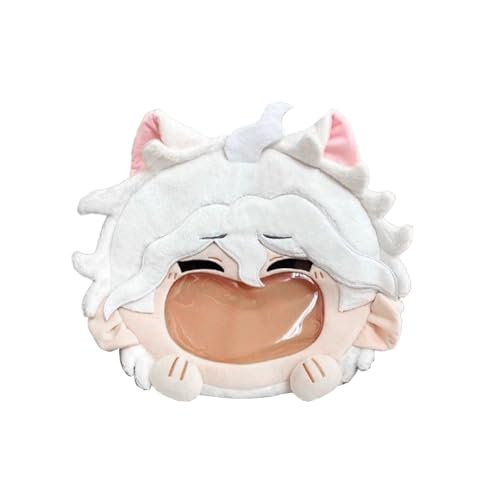 Xinchangda Nagito Komaeda Cosplay-Tasche, Anime-Plüsch-Crossbody-Tasche, kann Abzeichen, Cartoon-JK, Cosplay, Schulterrucksack, Fan, Anime, Geburtstagsgeschenk von Xinchangda