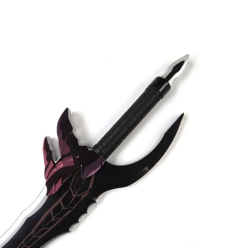 Xinchangda Sung Jin Woo Cosplay-Requisiten für Cosplay, Holzrequisiten, Kostüm, Bühne, Anime-Charakter, Verkleidungszubehör, Halloween, japanische Anime-Party-Dekoration (58 cm) von Xinchangda