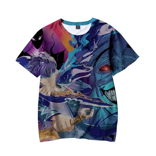 Xinchangda Sung Jin Woo T-Shirt Cha Hae-In Anime, kurzärmelig, Anime-Druck, Peripherie, kurzärmlig, lockere Manga-Geschenke Xinchangda Sung Jin Woo T-Shirt Cha Hae-In Anime, kurzärmelig, Anime-Druck, Peripherie, kurzärmlig, lockere Manga-Geschenke von Xinchangda