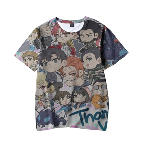 Xinchangda Sung Jin Woo T-Shirt Cha Hae-In Anime, kurzärmelig, Anime-Druck, Peripherie, kurzärmlig, lockere Manga-Geschenke Xinchangda Sung Jin Woo T-Shirt Cha Hae-In Anime, kurzärmelig, Anime-Druck, Peripherie, kurzärmlig, lockere Manga-Geschenke von Xinchangda