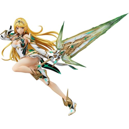 Xinchangda Xenoblade 2 Mythra Hikari Figur Kampfposition Anime Statue 21cm Sammlerstück Actionfiguren Modell Desktop Dekoration Geburtstagsgeschenk für Fans von Xinchangda