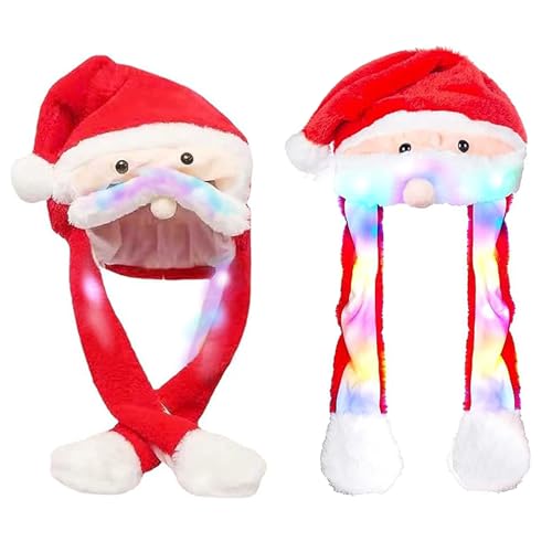 XineYuor 2 Stück Weihnachtsmütze,Plüsch Weihnachtsmann Mütze Partyhut,Nikolausmütze Weihnachts Mütze mit Beweglichen Ohren Weihnachtsmütze Lustige für Erwachsene Kinder Cosplay Weihnachten (B) XineYuor 2 Stück Weihnachtsmütze,Plüsch Weihnachtsmann Mütze Partyhut,Nikolausmütze Weihnachts Mütze mit Beweglichen Ohren Weihnachtsmütze Lustige für Erwachsene Kinder Cosplay Weihnachten (B) von XineYuor