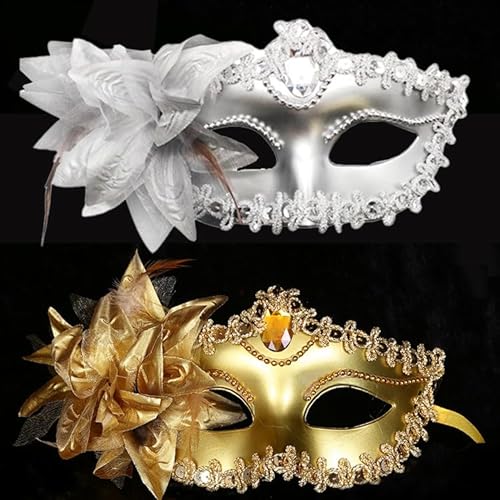 XineYuor Maskerade Maske, 2PCS LED Venezianische Masken für Frauen,Maskenball Damen,Venezianischen Masquerade Maske Maskerade Kostüm Masken für Kostüm Cosplay Abschlussball Karneval XineYuor Maskerade Maske, 2PCS LED Venezianische Masken für Frauen,Maskenball Damen,Venezianischen Masquerade Maske Maskerade Kostüm Masken für Kostüm Cosplay Abschlussball Karneval von XineYuor