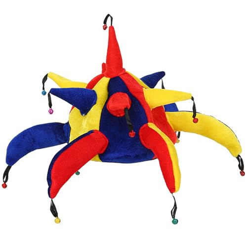 XineYuor Narrenkappe,Clown-Hut,Clown Kostüm Accessoire,Lustige Mützen,Fasching Hut für Erwachsene Kinder Karneval Partykostüm Requisiten Partygeschenk Bühnenzubehör XineYuor Narrenkappe,Clown-Hut,Clown Kostüm Accessoire,Lustige Mützen,Fasching Hut für Erwachsene Kinder Karneval Partykostüm Requisiten Partygeschenk Bühnenzubehör von XineYuor