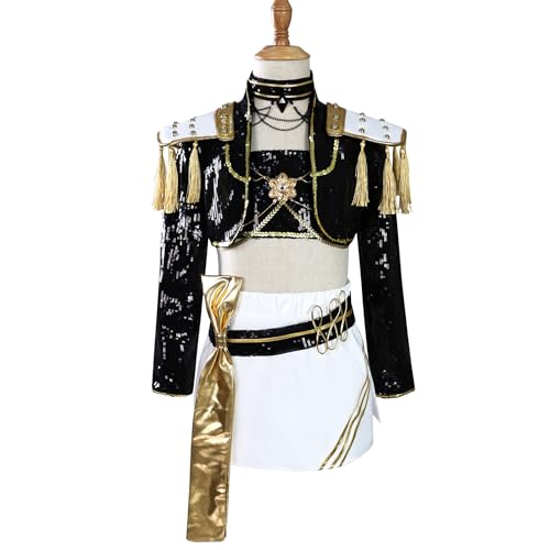 Xingbiyou Anime Cosplay Kostüm Set für Kinder, Rumi, Mira, Zoey, Halloween Karneval Party Verkleidung, Gruppenkostüm (Mira, 120) von Xingbiyou