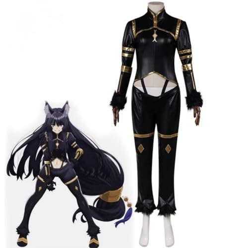 Xingbiyou Delta Cosplay Kostüm, The Eminence in Shadow, Schwarze Uniform, Halloween Party Jumpsuit (L) von Xingbiyou