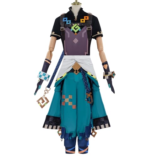 Xingbiyou Genshin Impact Kinich Kostüm Set, Anime Cosplay, Halloween Party und Comic Con Verkleidung (XXL) von Xingbiyou