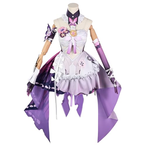 Xingbiyou Honkai Star Rail Castorice Cosplay Kostüm, Uniform, Halloween-Party Rollenspiel Outfit Set (XXXL) von Xingbiyou