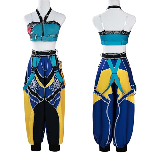 Xingbiyou KPOP Demon Hunters Zoey Kostüm, Halloween Karneval Party Rollenspiel Uniform, Cosplay Verkleidung Set (M) von Xingbiyou