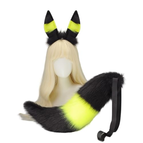 Xingbiyou Kostüm Zubehör Set, Tier Ohren Stirnband, Tier Schwanz, Cosplay Requisiten von Xingbiyou