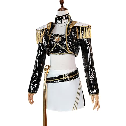 Xingbiyou Kpop Demon Hunters Cosplay Kostüm, Zoey Rumi Mira, Halloween Karneval Party Uniform (Mira, L) von Xingbiyou