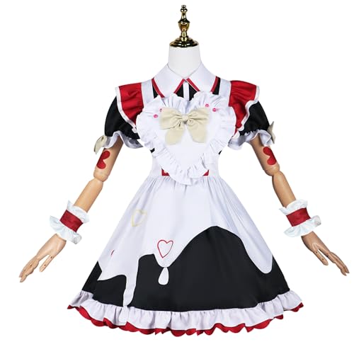 Xingbiyou Needy Streamer Overload KAngel Ame Cosplay Kostüm, Dienstmädchen Kleid, Anime Rollenspiel (Ame, L) von Xingbiyou