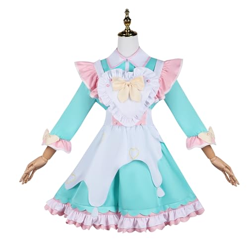 Xingbiyou Needy Streamer Overload KAngel Ame Cosplay Kostüm, Dienstmädchen Kleid, Anime Rollenspiel (KAngel, M) von Xingbiyou