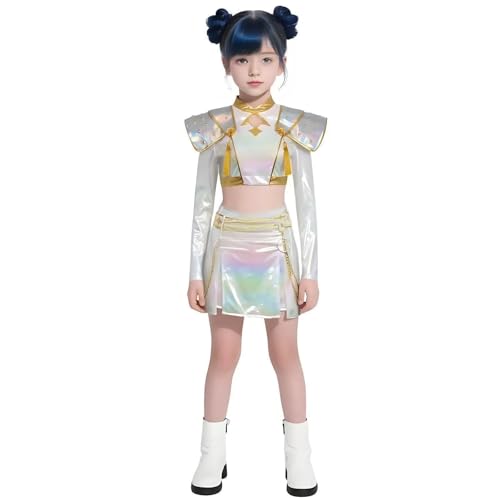 Xingbiyou Rumi Zoey Mira Kostüm für Kinder, Demon Hunters Uniform, Halloween Party Cosplay Verkleidung (Zoey, 110) von Xingbiyou