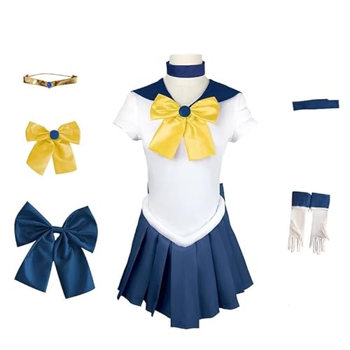 Xingbiyou Sailor Moon Anime Kostüm, Karneval Cosplay Uniform Kleid, Halloween Fasching Verkleidung (Tenoh Haruka, Women M) von Xingbiyou