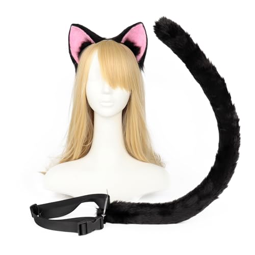 Xingbiyou Sakura Kinomoto Cosplay Katzenohren und Schwanz Set, Lolita Haarreif, Kostüm Accessoires Xingbiyou Sakura Kinomoto Cosplay Katzenohren und Schwanz Set, Lolita Haarreif, Kostüm Accessoires von Xingbiyou