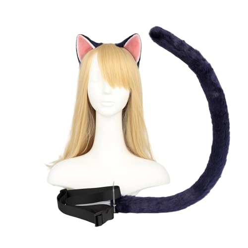 Xingbiyou Shugo Chara Tsukiyomi Ikuto Kostüm Set, Katzenohren Haarreif, Katzenschwanz, Cosplay Zubehör Xingbiyou Shugo Chara Tsukiyomi Ikuto Kostüm Set, Katzenohren Haarreif, Katzenschwanz, Cosplay Zubehör von Xingbiyou