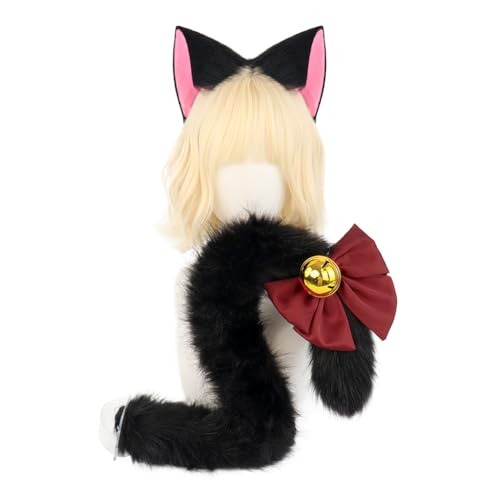 Xingbiyou Tokyo Mew Mew Ichigo Momomiya Cosplay Katzenohren Haarreif mit Schwanz und Glöckchen Xingbiyou Tokyo Mew Mew Ichigo Momomiya Cosplay Katzenohren Haarreif mit Schwanz und Glöckchen von Xingbiyou