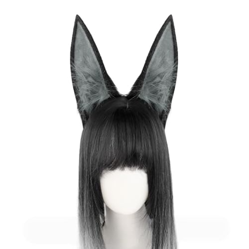 Xingbiyou Zenless Zone Zero Hoshimi Miyabi Cosplay Tier-Ohren Stirnband, Comic Kostüm Kopfbedeckung Xingbiyou Zenless Zone Zero Hoshimi Miyabi Cosplay Tier-Ohren Stirnband, Comic Kostüm Kopfbedeckung von Xingbiyou