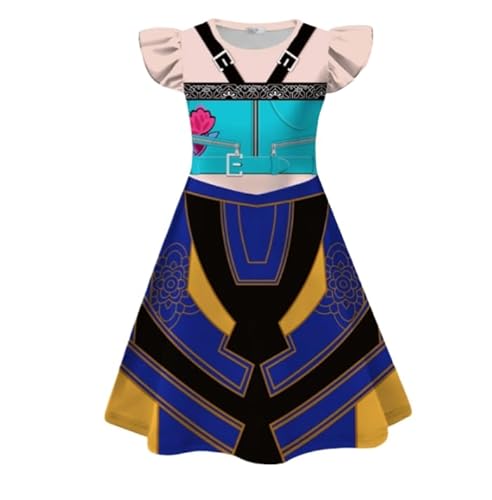 Xingbiyou Zoey Mira Rumi Demon Hunters Kostüm, Fliegendes Ärmel Kleid für Mädchen, K-Pop Idol Rollenspiel, Halloween Verkleidung (Zoey, 150cm) von Xingbiyou